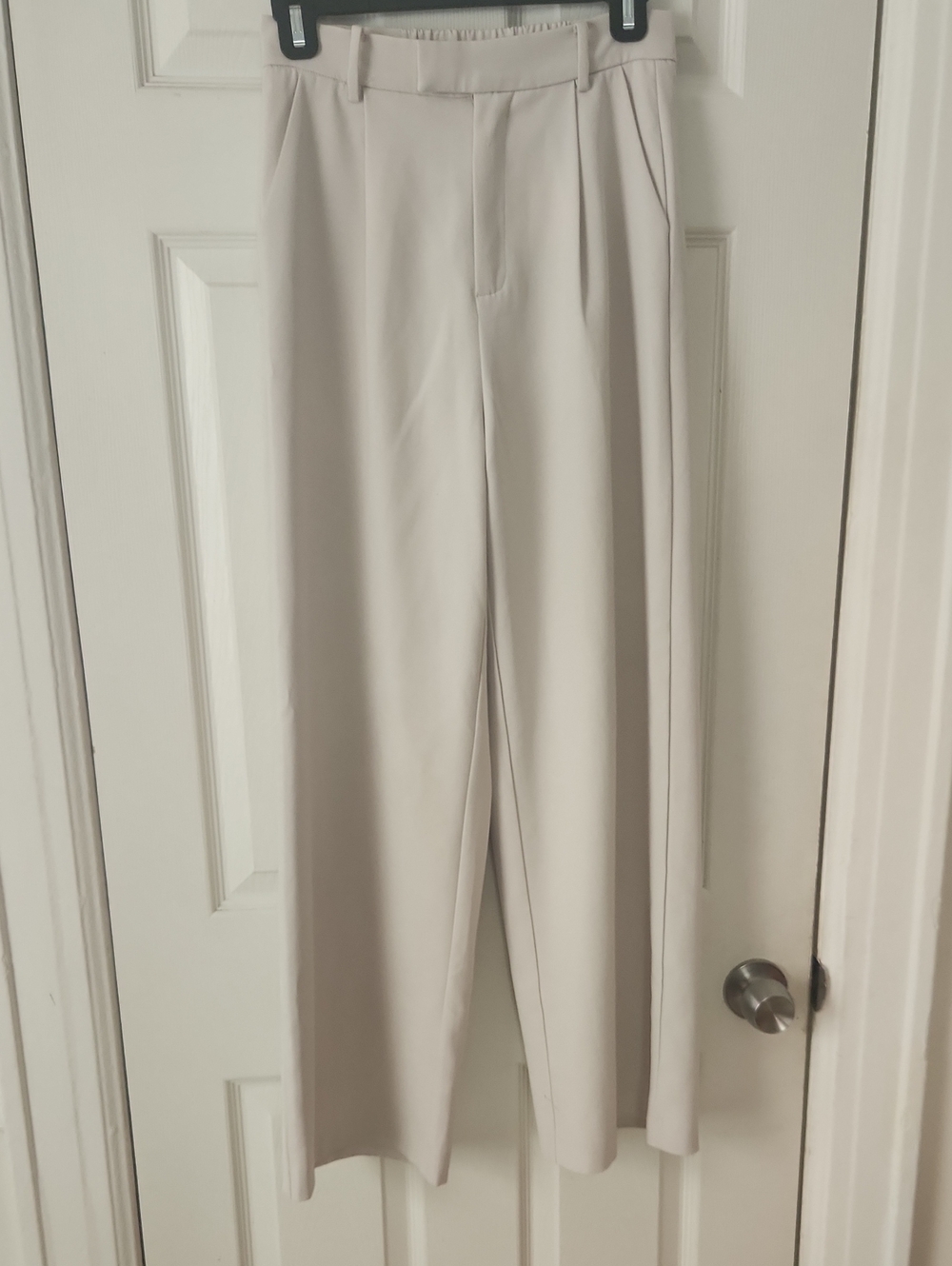 J.ING Cream Wide-Leg Trousers
